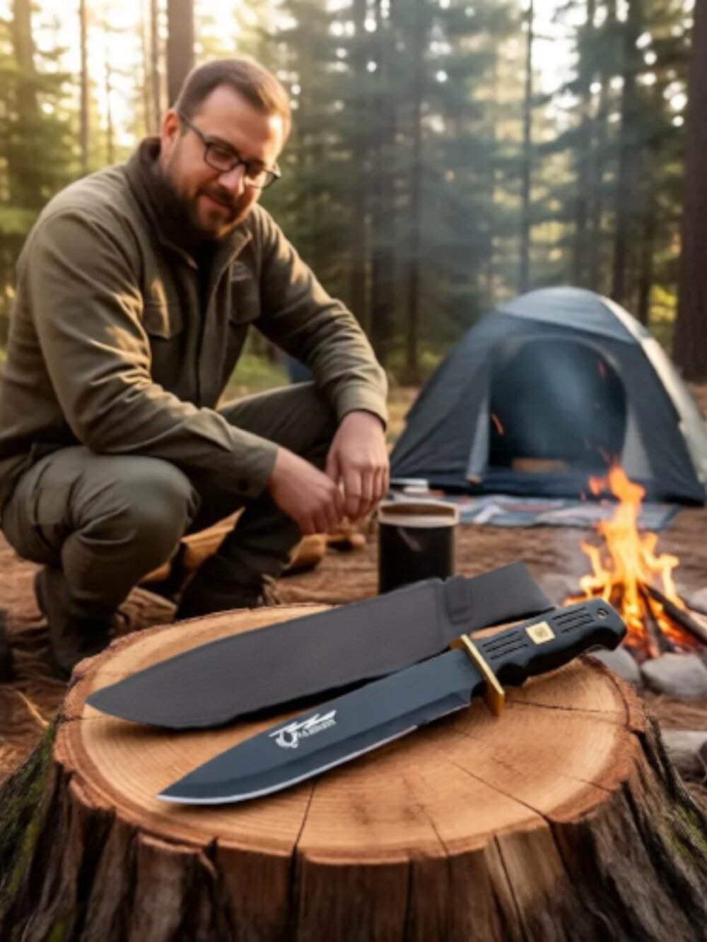 Frost Cutlery Quicksilver Bowie Knife